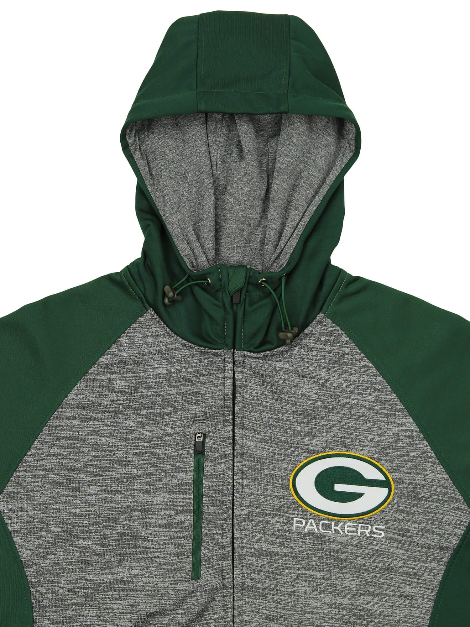 G-III Sports Men's NFL Green Bay Packers Solid Fleece Full Zip