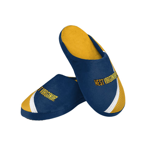 FOCO NCAA Men's West Virginia Mountaineers 2022 Big Logo Color Edge Slippers