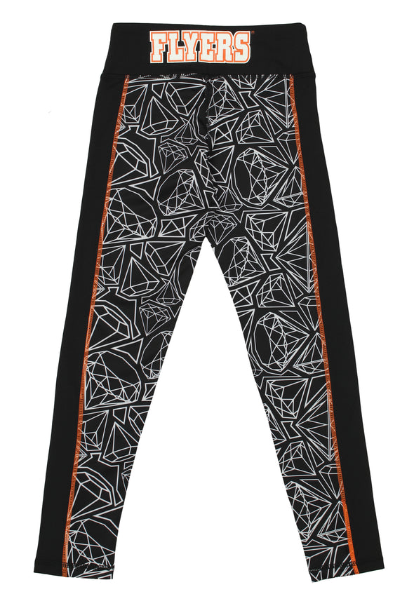 Reebok NHL Youth Girl's Philadelphia Flyers Diamond Leggings