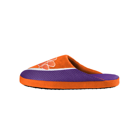 FOCO NCAA Men's Clemson Tigers 2022 Big Logo Color Edge Slippers