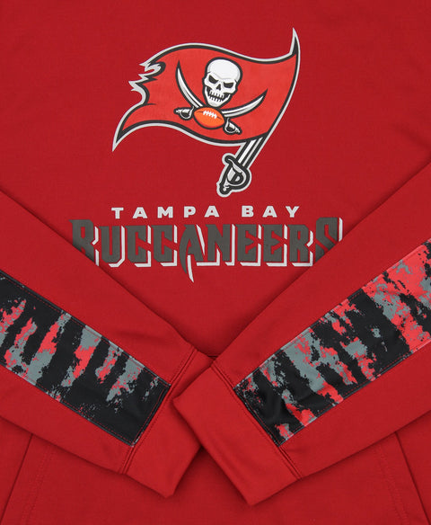 Zubaz NFL Men's Tampa Bay Buccaneers  Hoodie w/ Oxide Sleeves