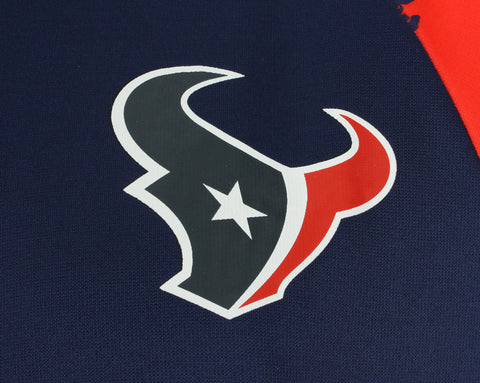 Zubaz NFL Men's Houston Texans Full Zip Hoodie with Lava Sleeves