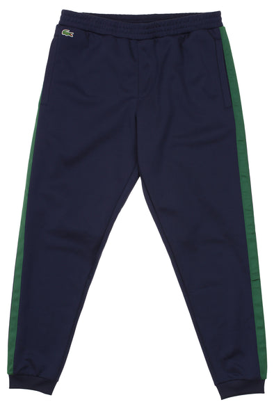 Lacoste Men's Colorblock Contrast Nylon Band Hertiage Trackpants, Navy/Green