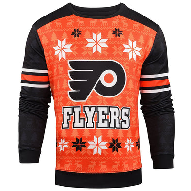 Forever Collectibles NHL Men's Philadelphia Flyers Printed Ugly Sweater