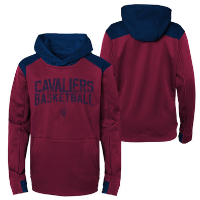 FISLL NBA Basketball Men's Cleveland Cavaliers Crewneck Chenille Logo Sweatshirt