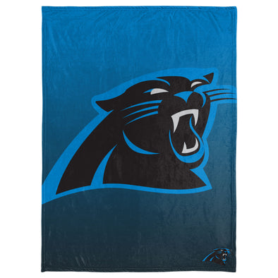 FOCO NFL Carolina Panthers Gradient Micro Raschel Throw Blanket, 50 x 60