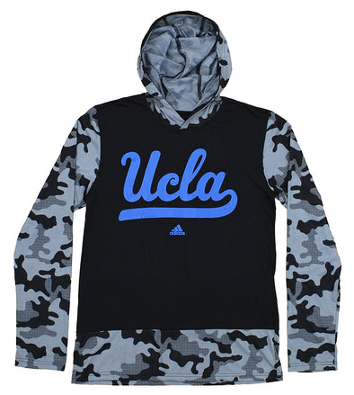 Adidas NCAA Men's UCLA Bruins Vets Day Long Sleeve Hoodie, Black