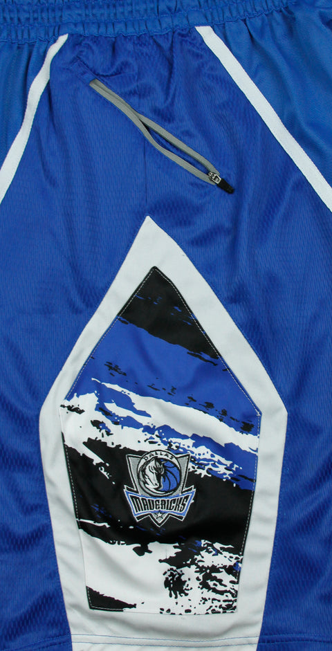 Zipway NBA Basketball Men's Dallas Mavericks Paint Splash Basketball Shorts