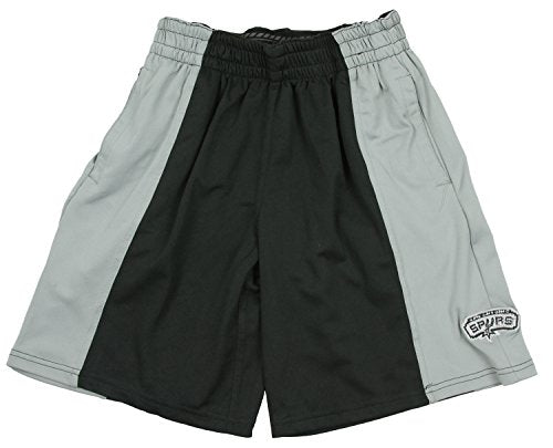 Zipway NBA Basketball Youth San Antonio Spurs Basketball Shorts - Black & Gray