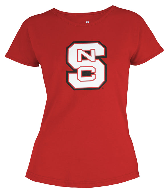 Outerstuff NCAA Youth Girls NC State Wolfpack Dolman Primary Logo Shirt