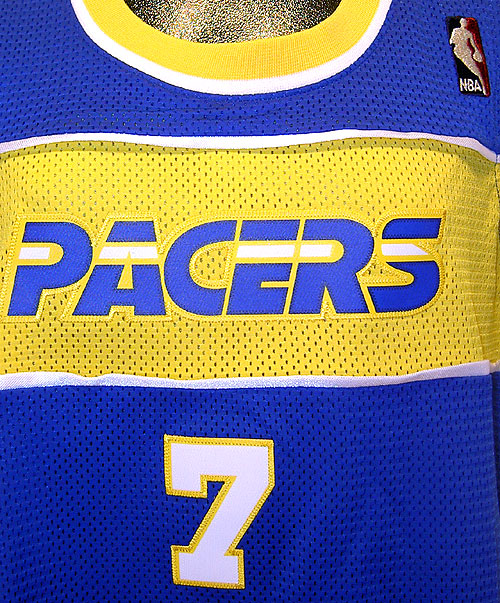 Reebok NBA Basketball Women's Indiana Pacers JERMAINE O'NEAL # 7 Throwback Jersey