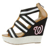 Cuce Shoes MLB Baseball Women's Washington Nationals The Rookie II Wedges Heels