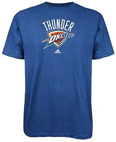 Adidas NBA Men's Oklahoma City Thunder Primary Logo T-Shirt - Blue