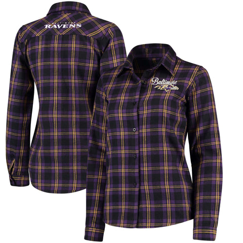 Forever Collectibles NFL Women's Arizona Cardinals Check Flannel Shirt
