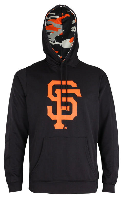Zubaz MLB Baseball Men's San Francisco Giants Camo Hood Pullover Hoodie