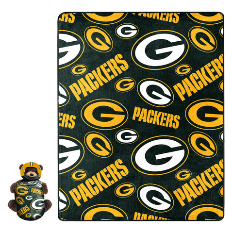 Northwest NFL Green Bay Packers Plush Bear Hugger W/ 40" X 50" Silk Touch Throw Blanket