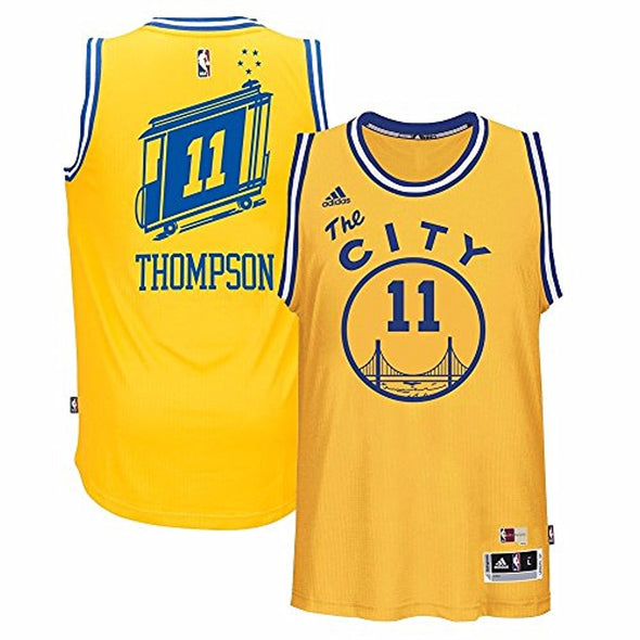 Adidas NBA Men's Golden State Warriors Klay Thompson #11 Hardwood Classics Swingman Jersey