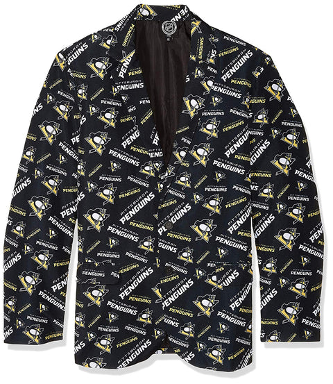 Forever Collectibles NHL Men's Pittsburgh Penguins Repeat Ugly Business Jacket