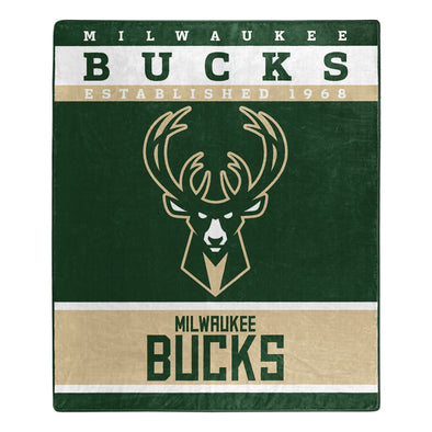 Northwest NBA Milwaukee Bucks Raschel Throw Blanket