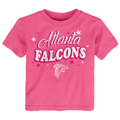 Outerstuff NFL Infant Girls (12-24M) Atlanta Falcons Short Sleeve Tee, Pink