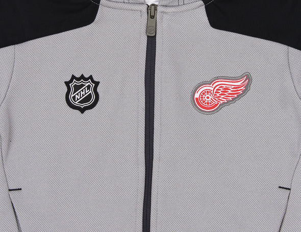 Outerstuff Detroit Red Wings NHL Kids (4-7) Delta Hooded Full Zip Jacket, Grey