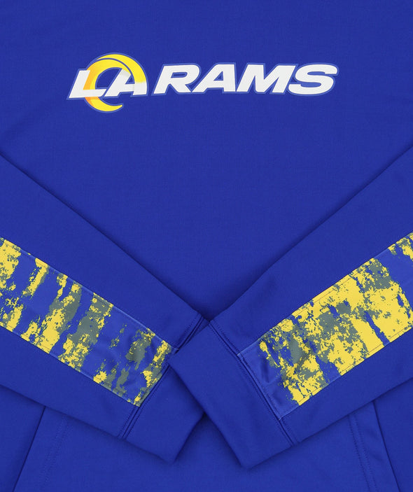 Zubaz NFL Men's Los Angeles Rams  Hoodie w/ Oxide Sleeves
