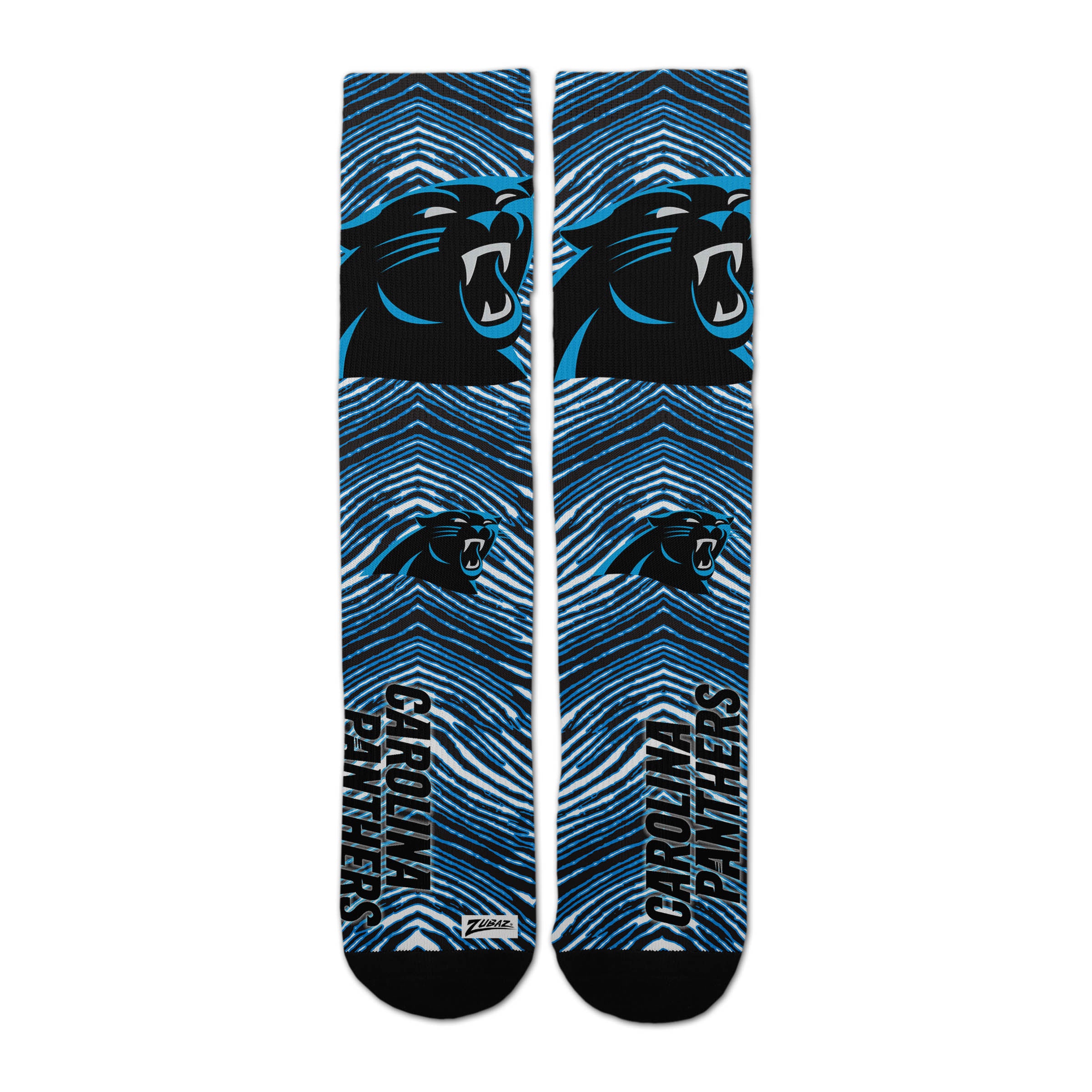 Zubaz by for Bare Feet NFL Zubified Adult Large Dress Socks