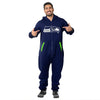 Forever Collectibles NFL Unisex Seattle Seahawks Logo Jumpsuit, Navy