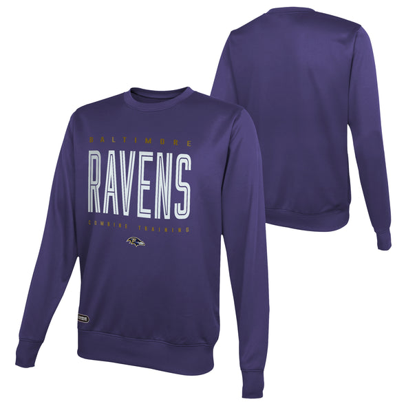 Outerstuff NFL Men's Baltimore Ravens Top Pick Performance Fleece Sweater