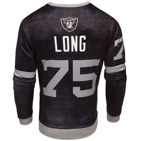 NFL Men's Oakland Raiders Howie Long #75 Retired Player Ugly Sweater