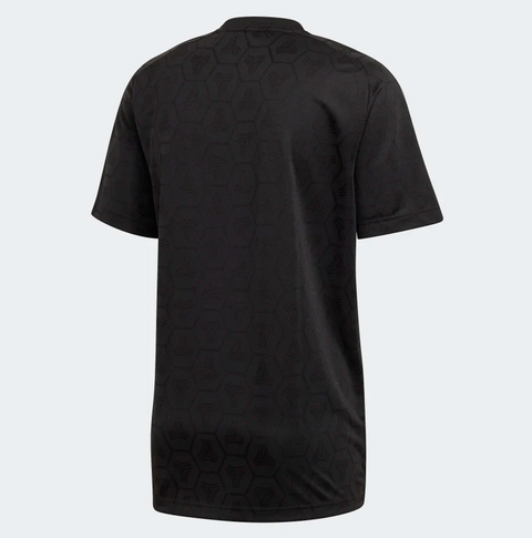 Adidas Men's Tan Jacquard Jersey Top, Black