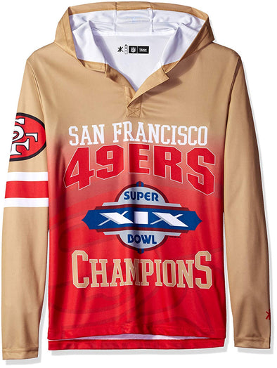 Forever Collectibles NFL Men's San Francisco 49ers Super Bowl Champions Hooded Tee