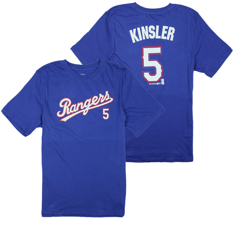 MLB Texas Rangers Little Kids / Youth Boys Ian Kinsler #5 Player Tee T-Shirt, Blue