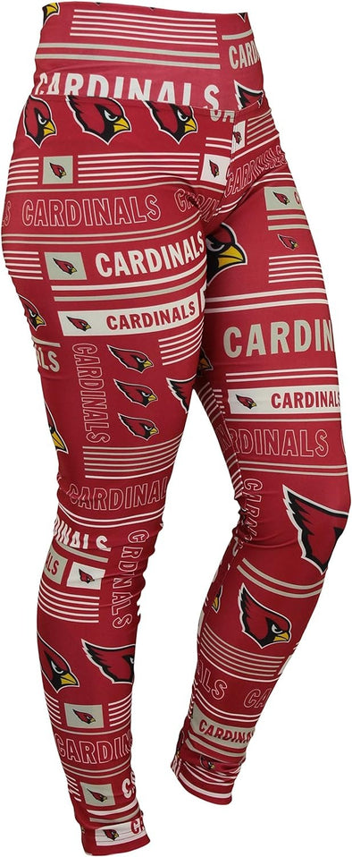Zubaz NFL Women's Arizona Cardinals Column 24 Style Leggings