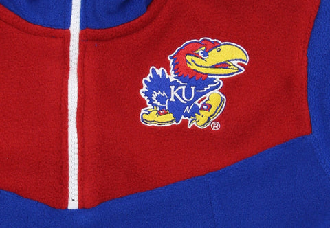 Gen 2 NCAA Youth Kansas Jayhawks Quarter Zip Fleece Pullover