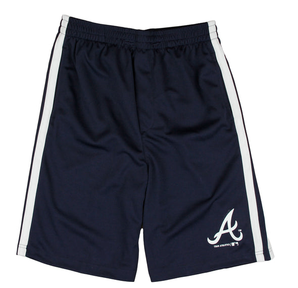 MLB Baseball Kids / Youth Atlanta Braves Team Shorts - Navy Blue