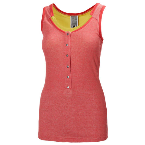 Helly Hansen Women's Jotun Supportive Tank Top Shirt - Coral & Green