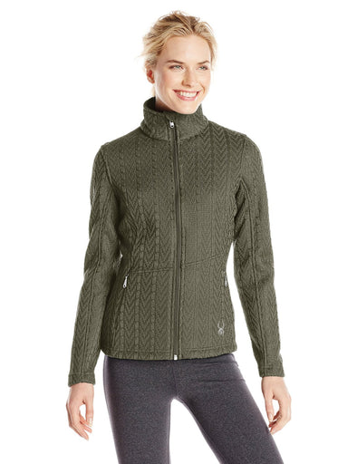 Spyder Women's Major Cable Stryke Fleece, Guard