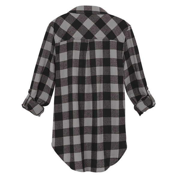 Outerstuff NCAA Juniors Nebraska Cornhuskers Spirit Week Front Knot Plaid Shirt