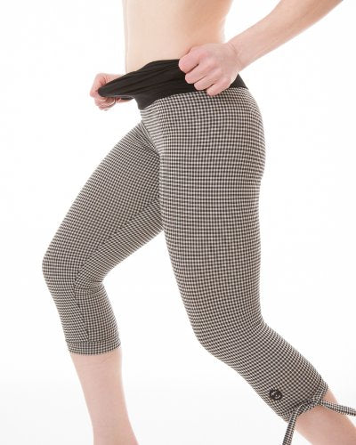 DJ Skins Women's Check it Out Comfort Waist Athletic Workout Capri, 3 Colors