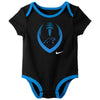Nike NFL Infant Newborn Carolina Panthers Nostalgic Icon Creeper 3-Pack Set