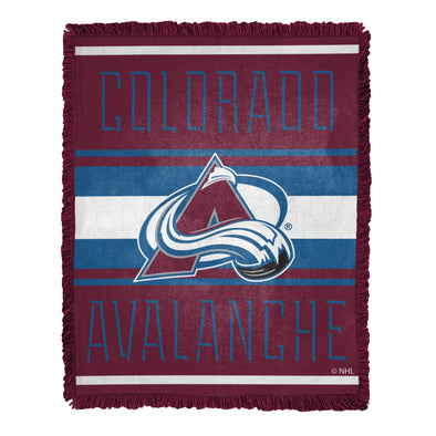 Northwest NHL Colorado Avalanche Nose Tackle Woven Jacquard Throw Blanket