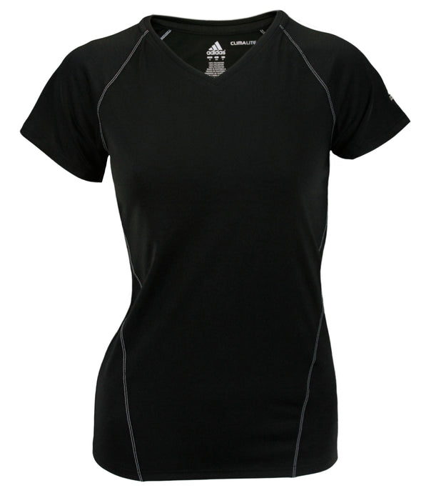 Adidas Women's Athletic Short Sleeve Climalite Tee Shirt - Black