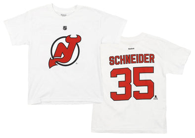 Reebok NHL Youth New Jersey Devils COREY SCHNEDIER #35 Player Graphic Tee