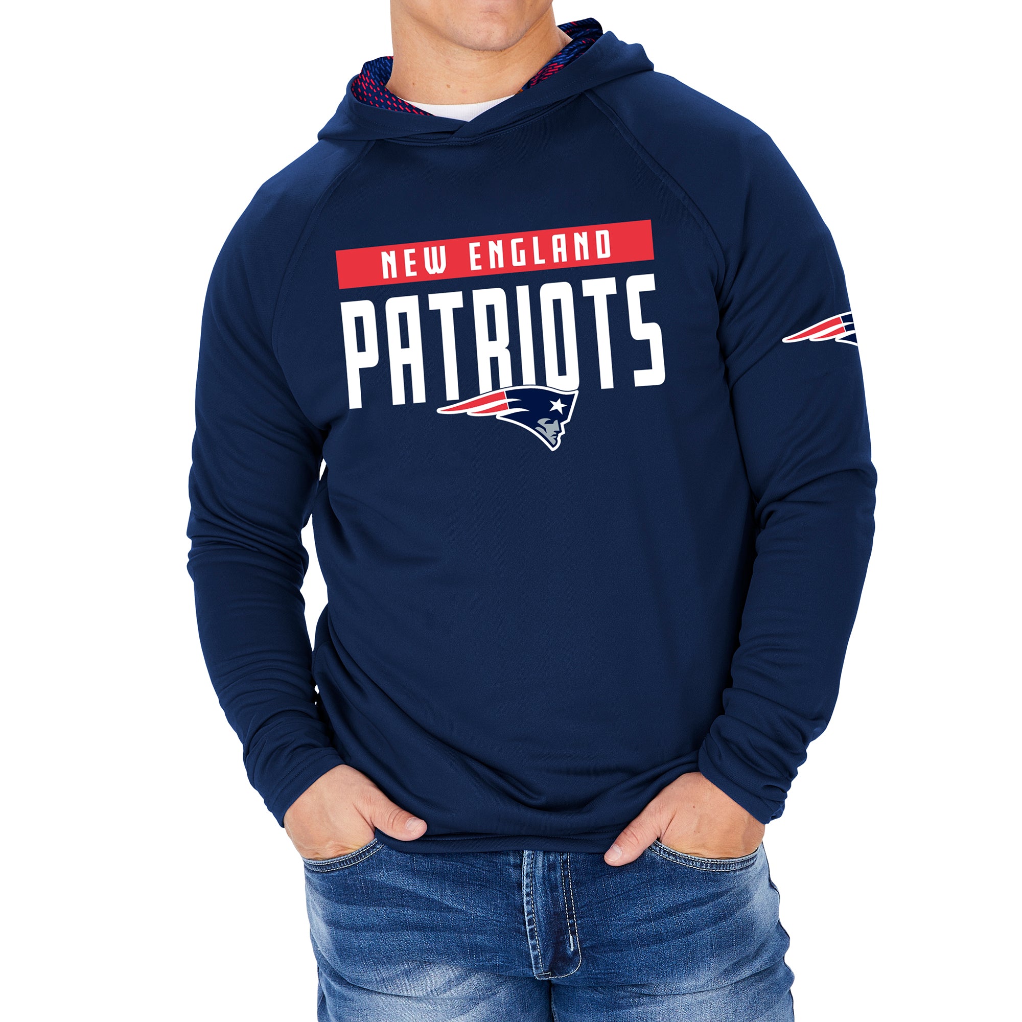 New Era Fleece Hoody - NFL New England Patriots black/camo - XS :  : Fashion