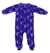 NCAA Little Boys Northwestern Wildcats Infant/Toddlers Raglan Zip-up Coverall Sleeper