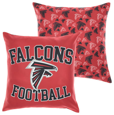 FOCO NFL Atlanta Falcons 2 Pack Couch Throw Pillow Covers, 18 x 18