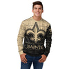 FOCO Men's NFL New Orleans Saints Primary Logo Lightweight Holiday Sweater