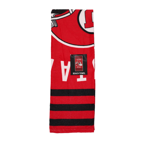 Northwest NCAA Utah Utes "Stripes" Beach Towel, 30" x 60"