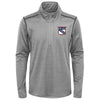 Outerstuff New York Rangers NHL Kids (4-7) Back to The Arena 1/4 Zip Pullover, Grey